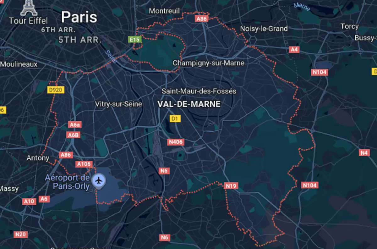 Val-de-Marne – zone d’intervention des Déboucheurs de France